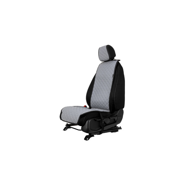 EVAtech ECO Standard Autositzbezug, 1 Stk. - grau / schwarze Kanten / graue Nähte