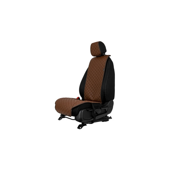 EVAtech ECO Standard Autositzbezug, 1 Stk.  - braun / braune Kanten / braune Nähte