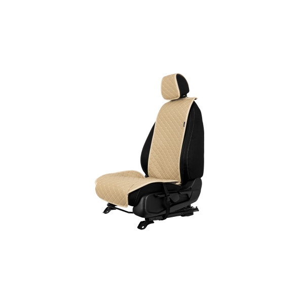 EVAtech ECO Standard Autositzbezug, 1 Stk. - beige / beigefarbene Kanten / beigefarbene Nähte