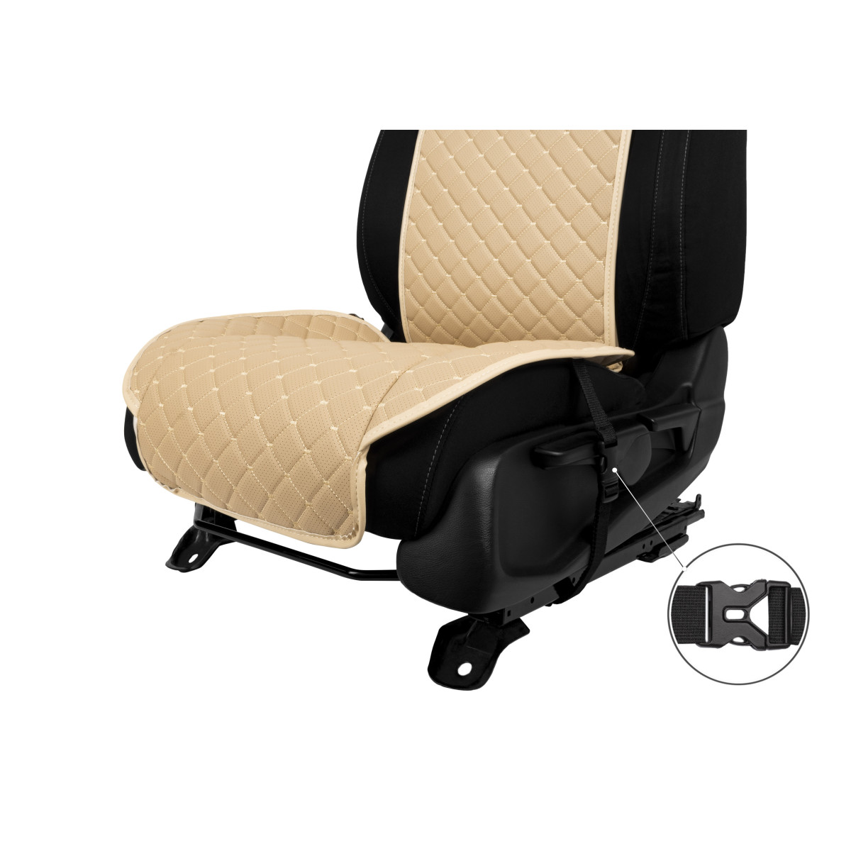 EVAtech ECO Standard Autositzbezug, 1 Stk. - beige / beigefarbene Kanten / beigefarbene Nähte EVAtech ECO Standard Autositzbezug, 1 Stk. - beige / beigefarbene Kanten / beigefarbene Nähte