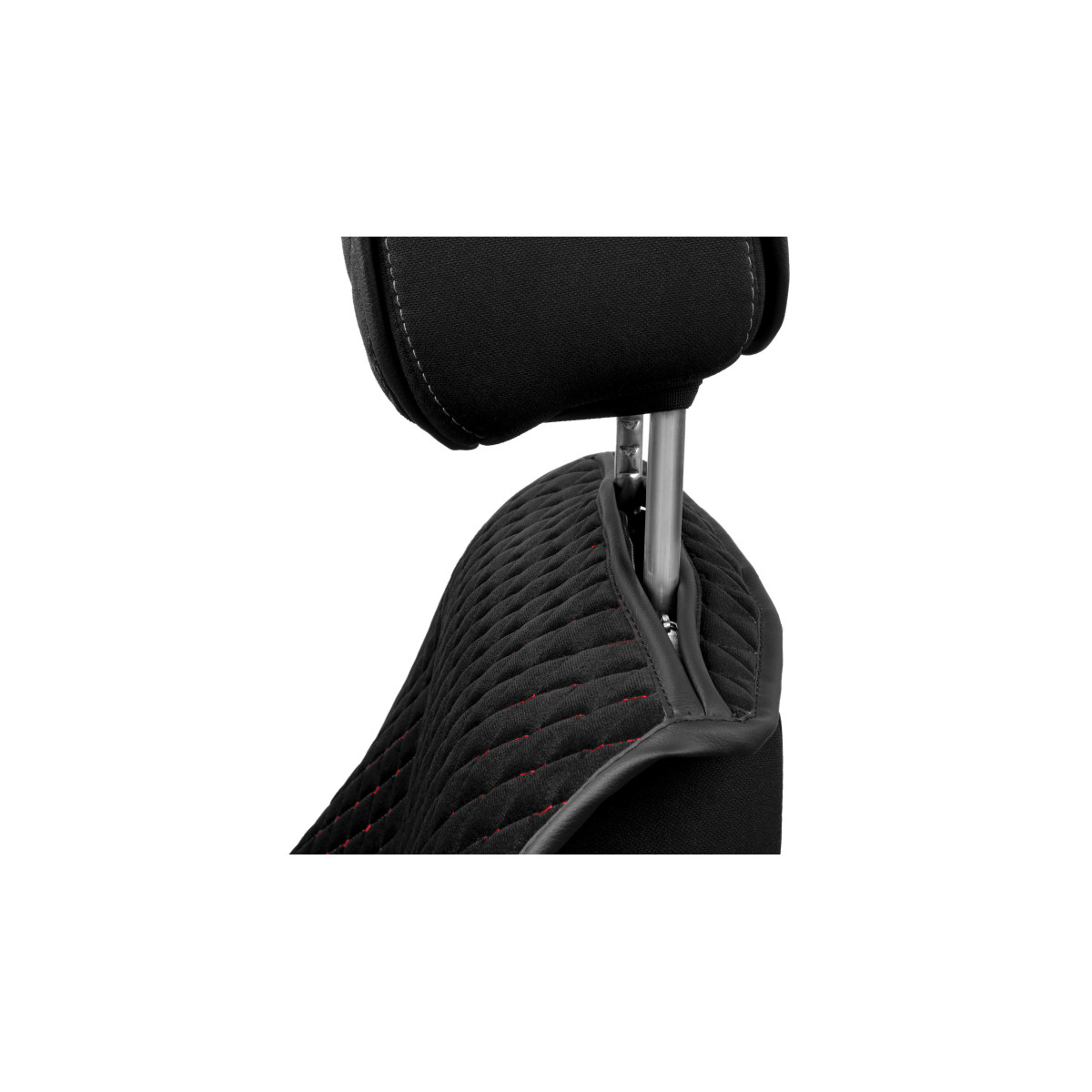 EVAtech Max Autositzbezug, 1 Stk. - schwarz / schwarze Kanten / rote Nähte EVAtech Max Autositzbezug, 1 Stk. - schwarz / schwarze Kanten / rote Nähte