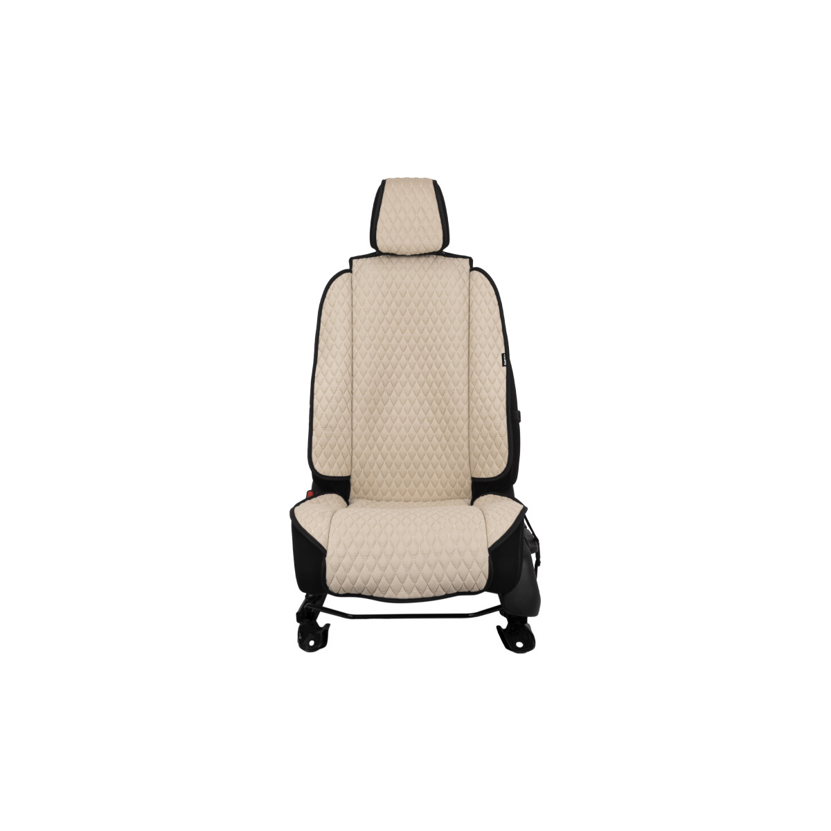 EVAtech Max Autositzbezug, 1 Stk. - beige / schwarze Kanten / beigefarbene Nähte EVAtech Max Autositzbezug, 1 Stk. - beige / schwarze Kanten / beigefarbene Nähte