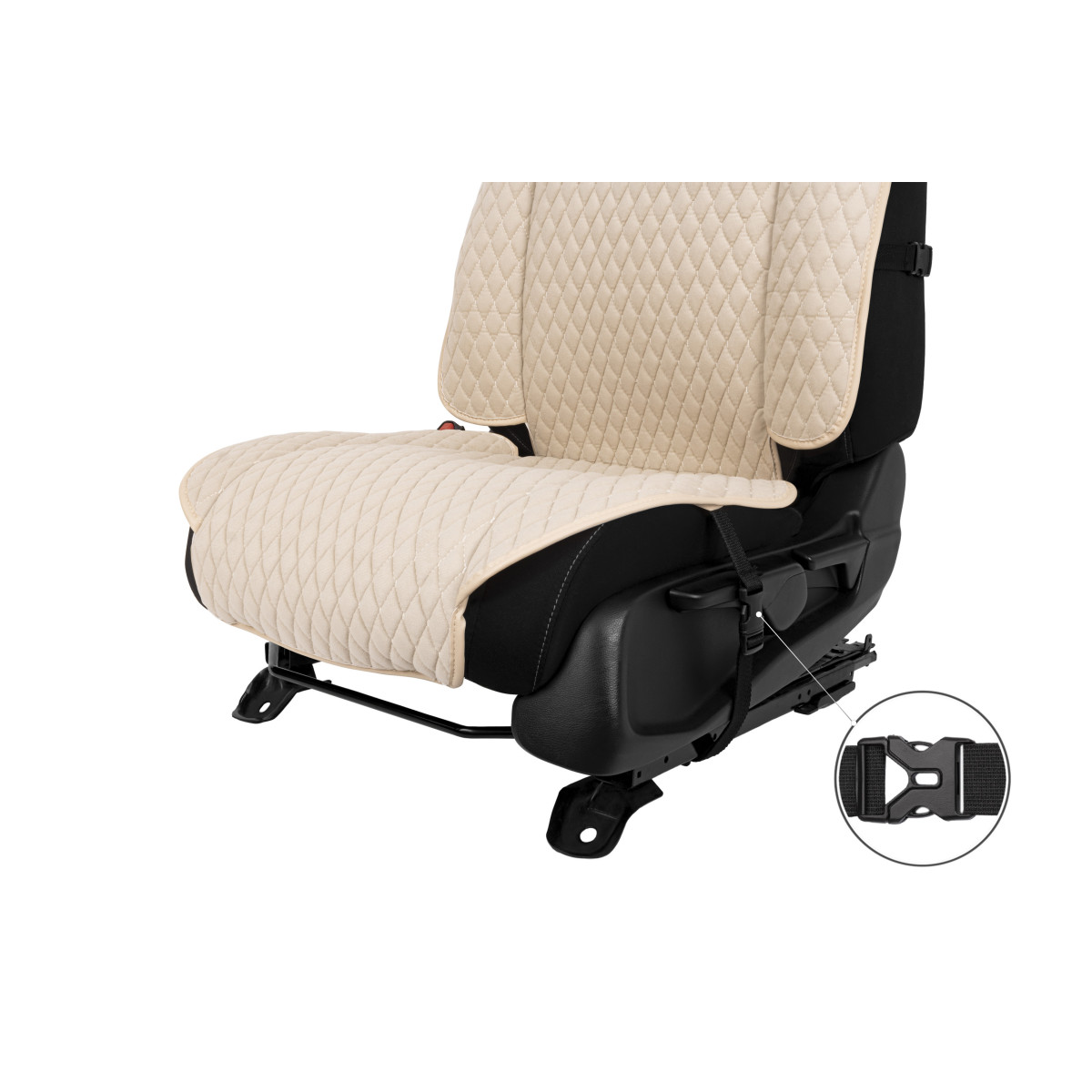 EVAtech Max Autositzbezug, 1 Stk. - beige / beigefarbene Kanten / beigefarbene Nähte EVAtech Max Autositzbezug, 1 Stk. - beige / beigefarbene Kanten / beigefarbene Nähte