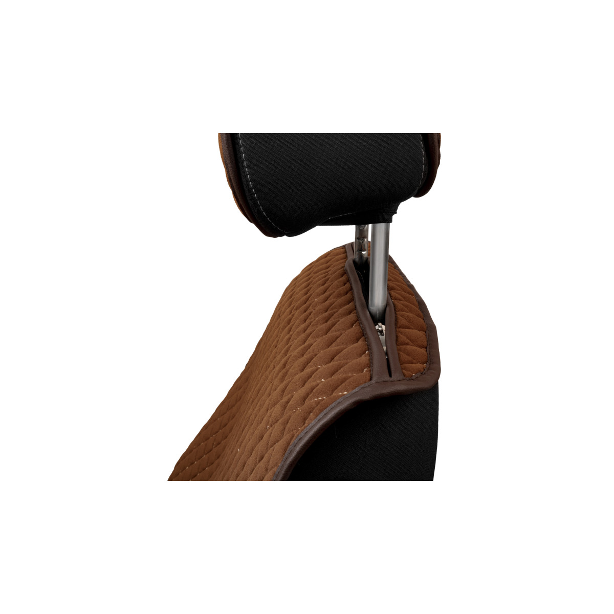 EVAtech PRO Autositzbezug, 1 Stk. - braun / braune Kanten / braune Nähte