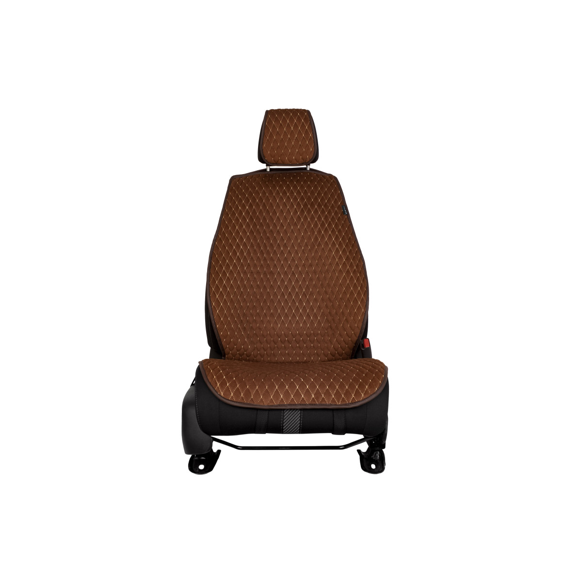 EVAtech PRO Autositzbezug, 1 Stk. - braun / braune Kanten / braune Nähte