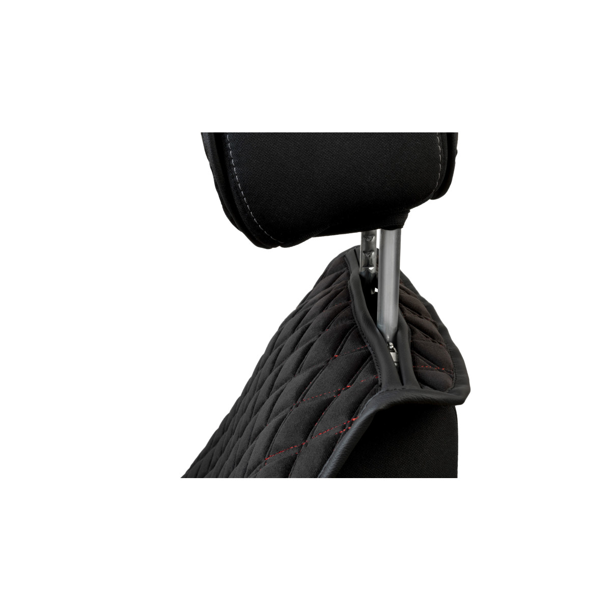 EVAtech Standard Autositzbezug, 1 Stk. - schwarz / schwarze Kanten / rote Nähte EVAtech Standard Autositzbezug, 1 Stk. - schwarz / schwarze Kanten / rote Nähte