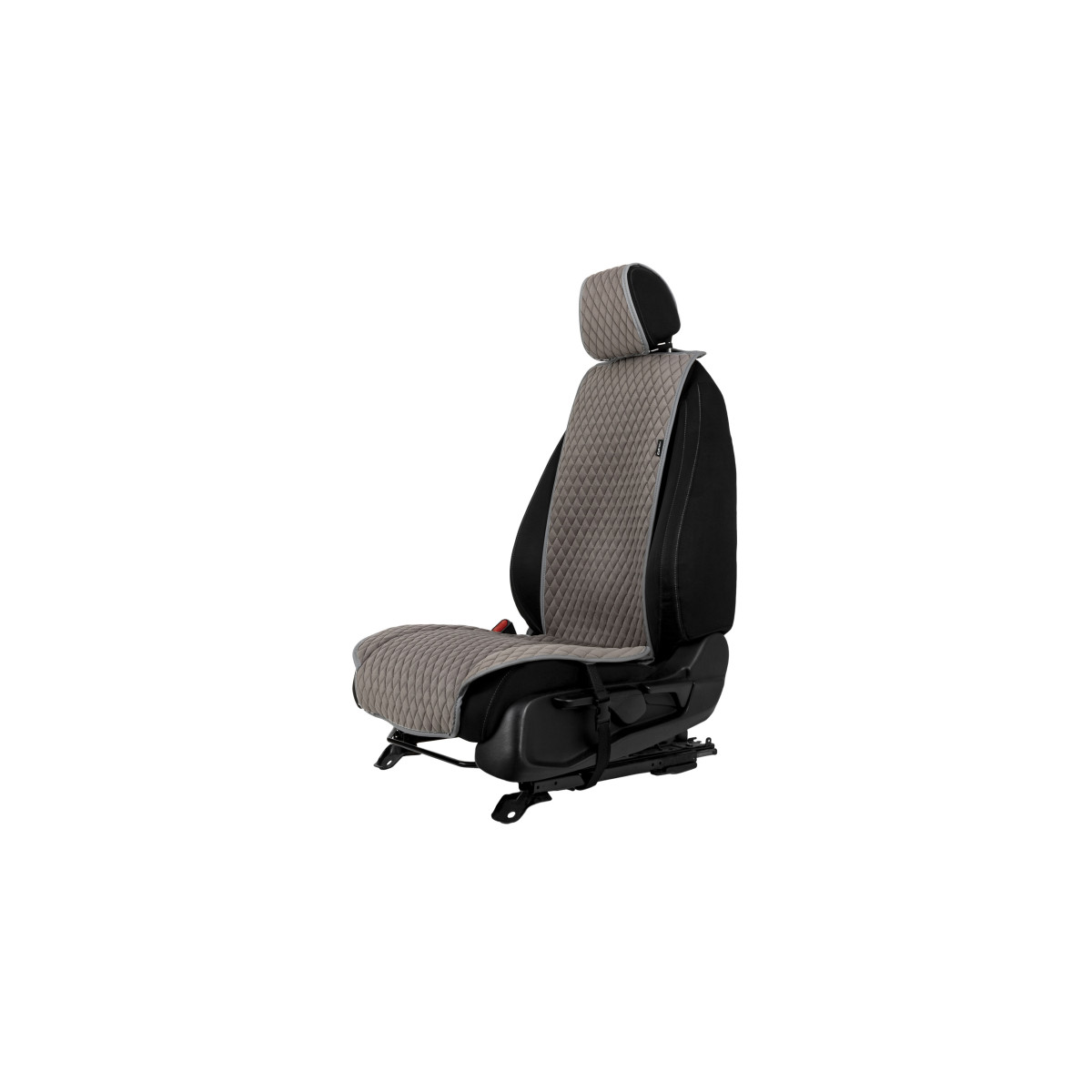 EVAtech Standard Autositzbezug, 1 Stk. - grau / graue Kanten / graue Nähte EVAtech Standard Autositzbezug, 1 Stk. - grau / graue Kanten / graue Nähte