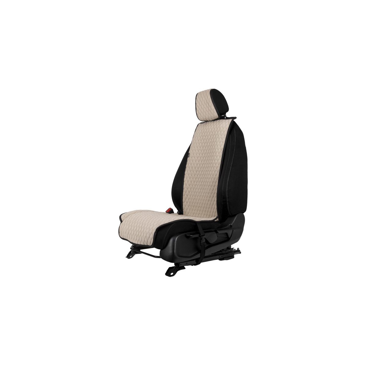 EVAtech Standard Autositzbezug, 1 Stk. - beige / schwarze Kanten / beigefarbene Nähte EVAtech Standard Autositzbezug, 1 Stk. - beige / schwarze Kanten / beigefarbene Nähte