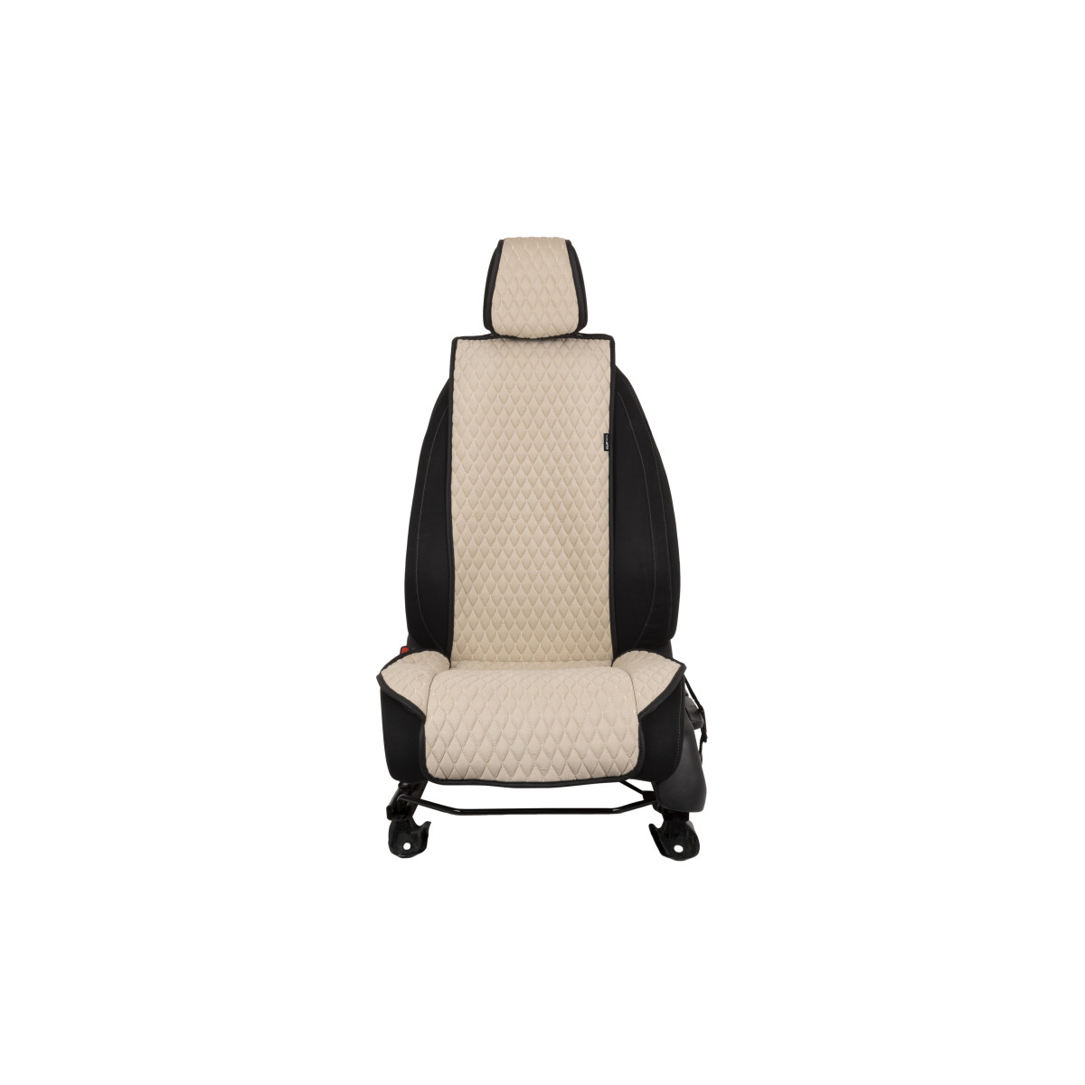 EVAtech Standard Autositzbezug, 1 Stk. - beige / schwarze Kanten / beigefarbene Nähte EVAtech Standard Autositzbezug, 1 Stk. - beige / schwarze Kanten / beigefarbene Nähte