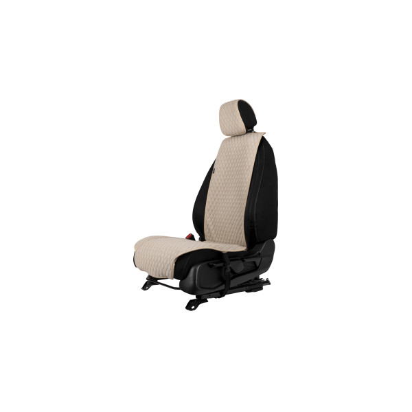 EVAtech Standard Autositzbezug, 1 Stk. - beige / beigefarbene Kanten / beigefarbene Nähte