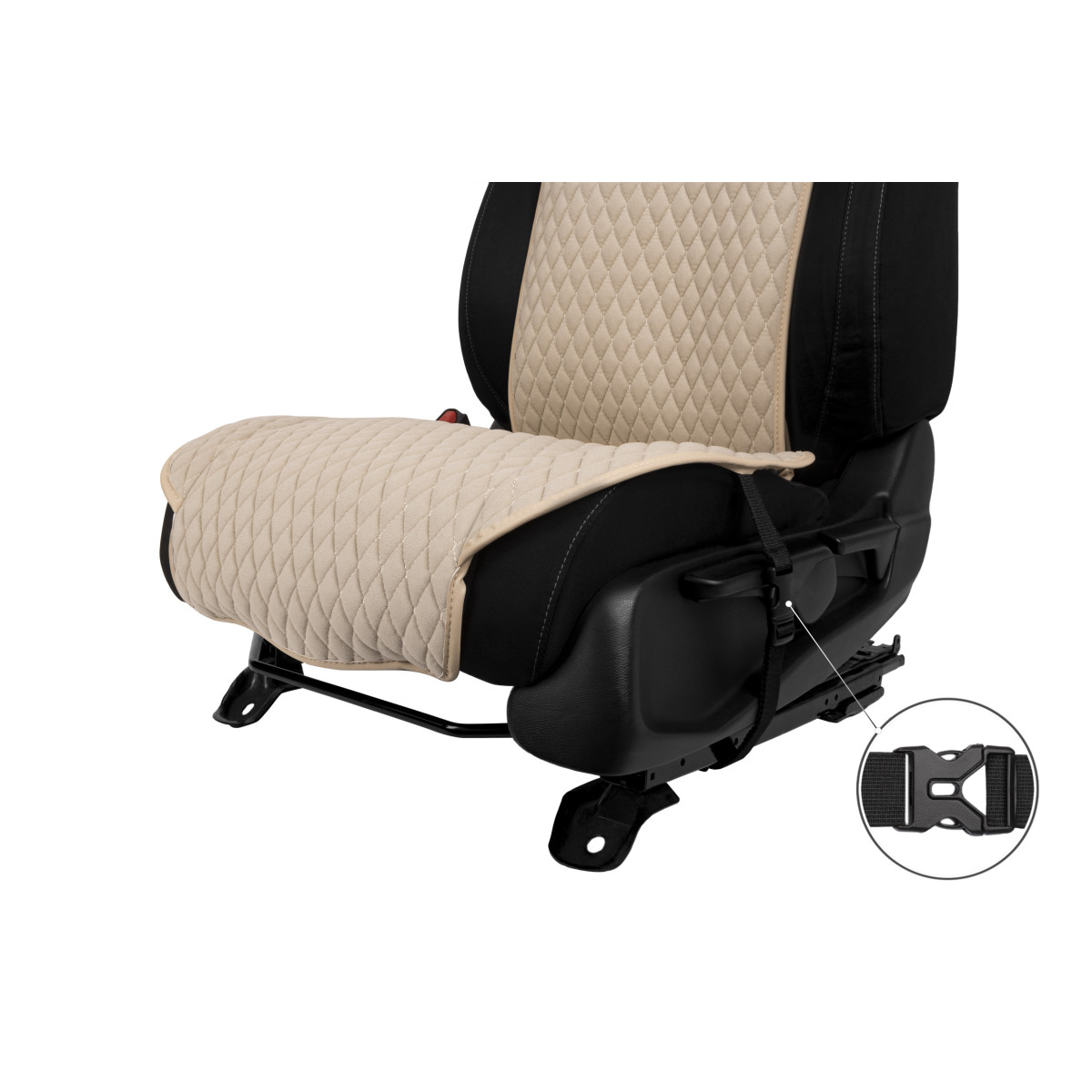 EVAtech Standard Autositzbezug, 1 Stk. - beige / beigefarbene Kanten / beigefarbene Nähte EVAtech Standard Autositzbezug, 1 Stk. - beige / beigefarbene Kanten / beigefarbene Nähte