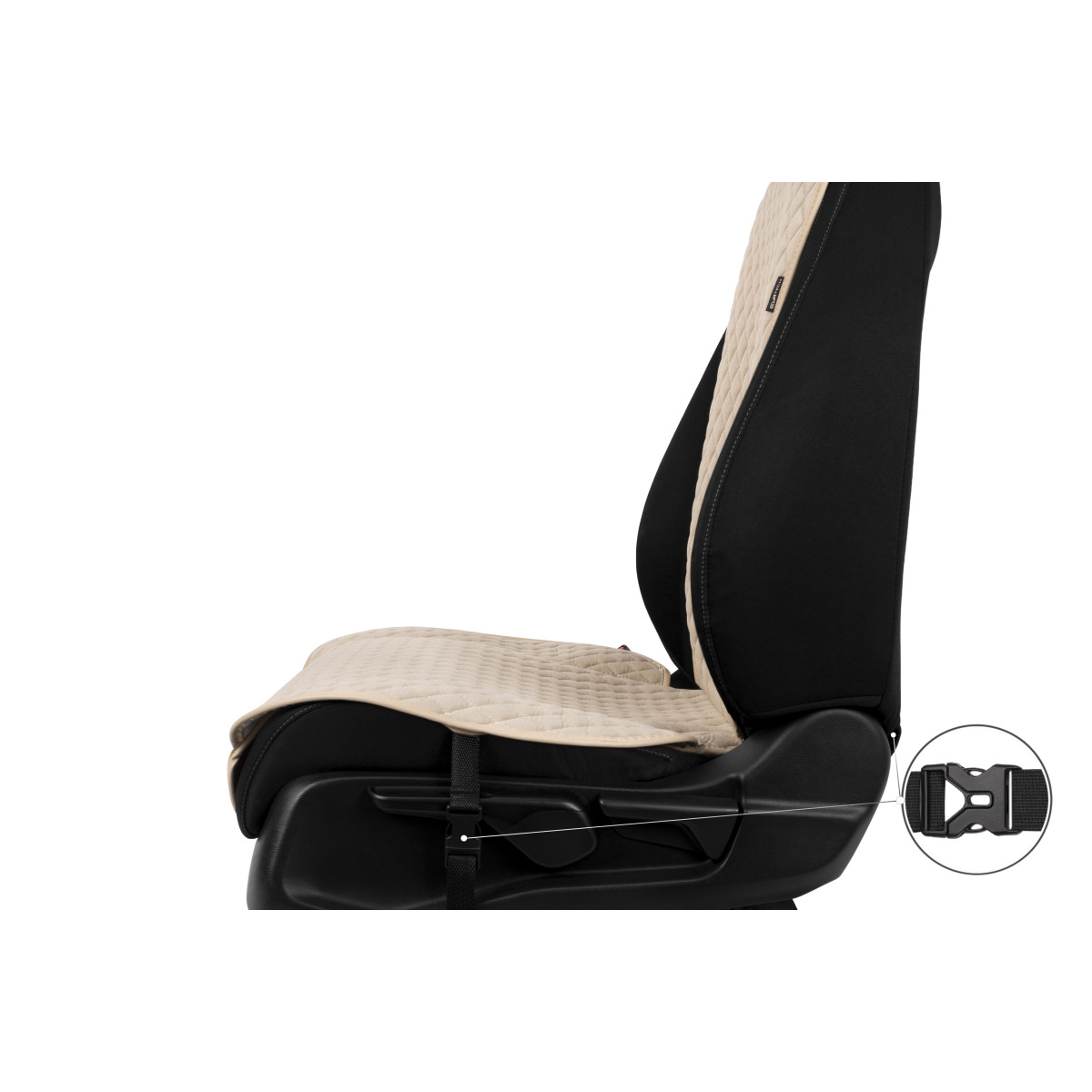 EVAtech Standard Autositzbezug, 1 Stk. - beige / beigefarbene Kanten / beigefarbene Nähte EVAtech Standard Autositzbezug, 1 Stk. - beige / beigefarbene Kanten / beigefarbene Nähte