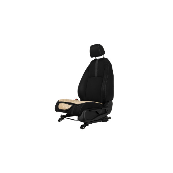 EVAtech ECO Sitzauflage, 1 Stk. - beige / schwarze Kanten / beigefarbene Nähte