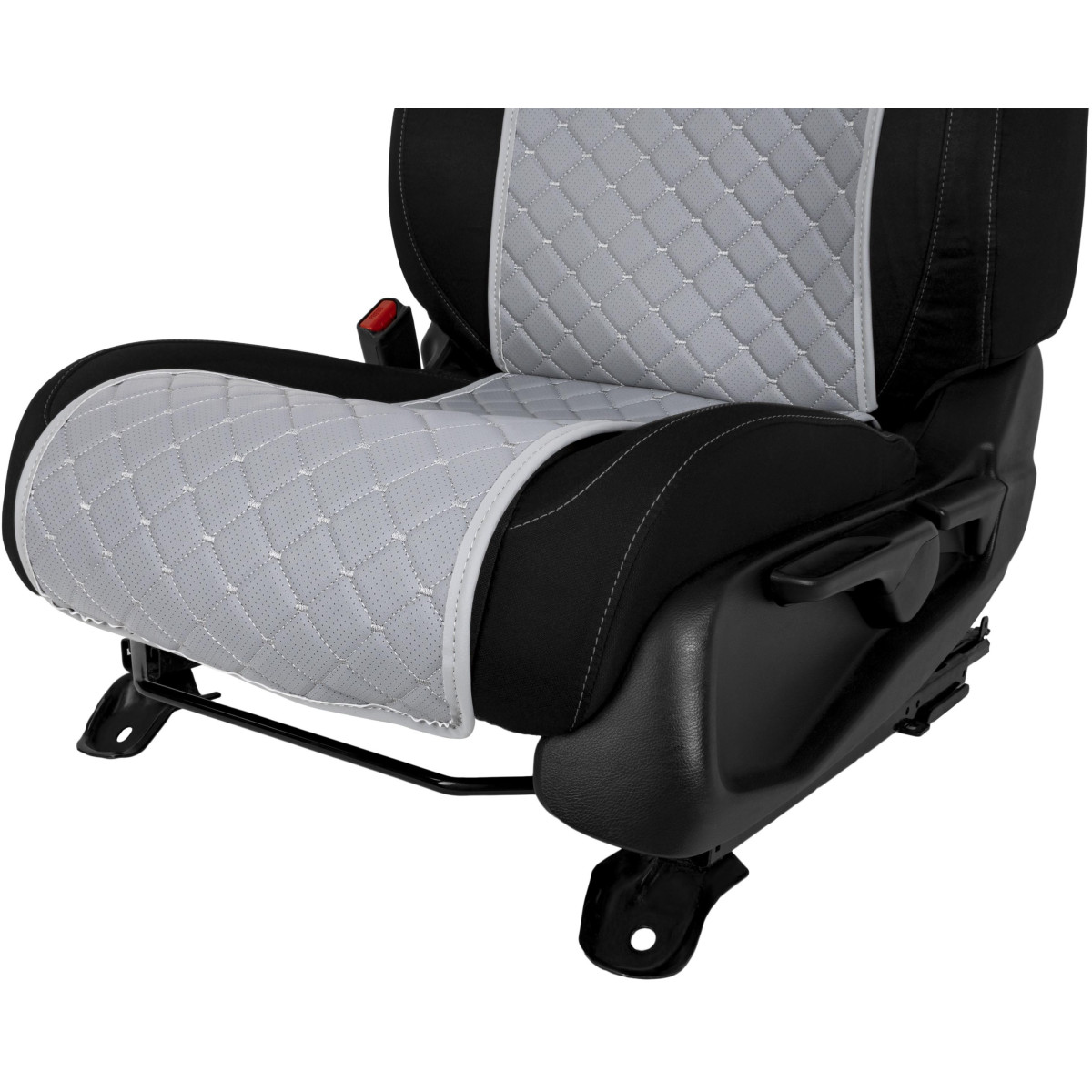 EVAtech ECO Basic Autositzbezüge, 3 Stk.  - grau / graue Kanten / graue Nähte