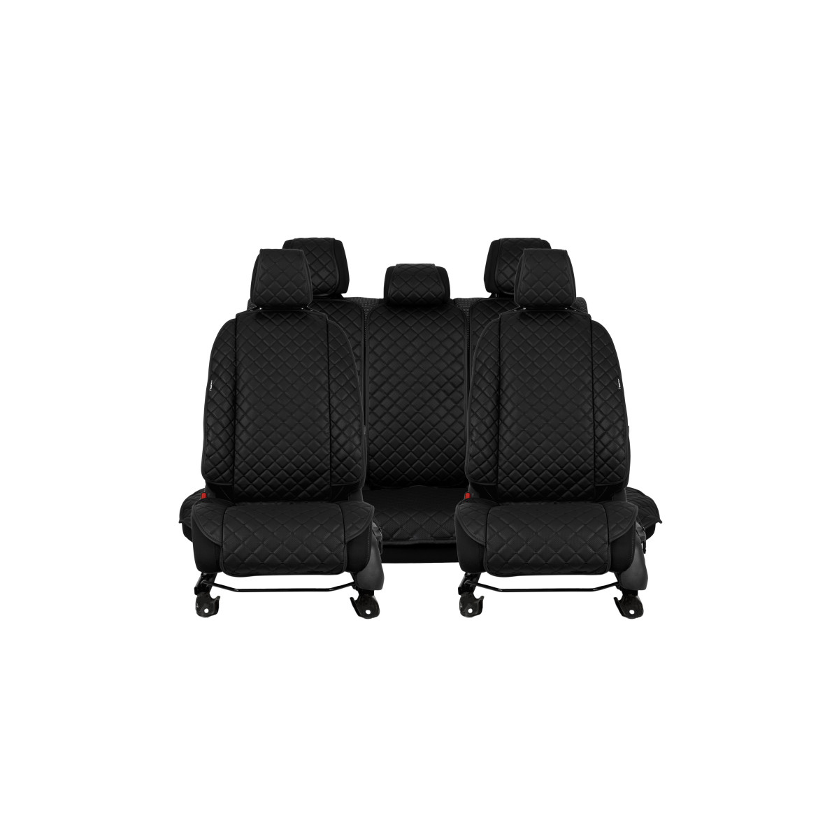 EVAtech ECO Max Autositzbezüge, 3 Stk. - schwarz / schwarze Kanten / schwarze Nähte EVAtech ECO Max Autositzbezüge, 3 Stk. - schwarz / schwarze Kanten / schwarze Nähte