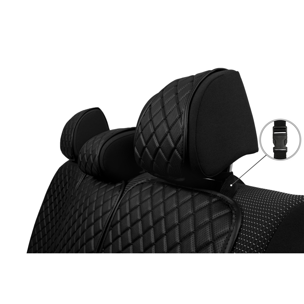 EVAtech ECO Max Autositzbezüge, 3 Stk. - schwarz / schwarze Kanten / schwarze Nähte EVAtech ECO Max Autositzbezüge, 3 Stk. - schwarz / schwarze Kanten / schwarze Nähte