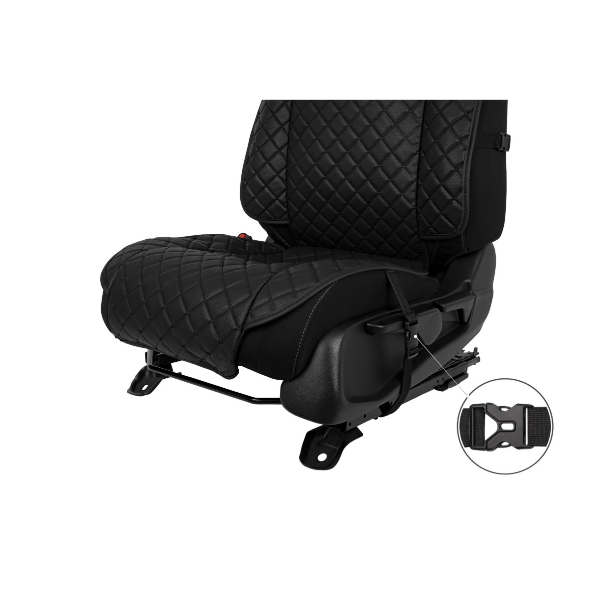 EVAtech ECO Max Autositzbezüge, 3 Stk. - schwarz / schwarze Kanten / schwarze Nähte EVAtech ECO Max Autositzbezüge, 3 Stk. - schwarz / schwarze Kanten / schwarze Nähte