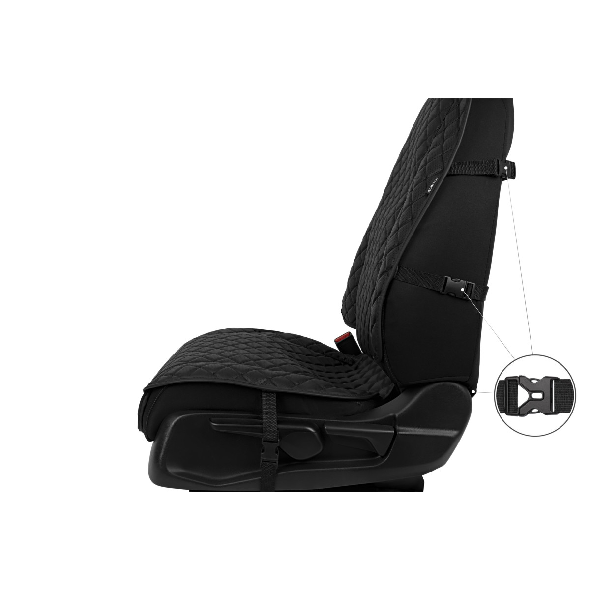 EVAtech ECO Max Autositzbezüge, 3 Stk. - schwarz / schwarze Kanten / schwarze Nähte EVAtech ECO Max Autositzbezüge, 3 Stk. - schwarz / schwarze Kanten / schwarze Nähte