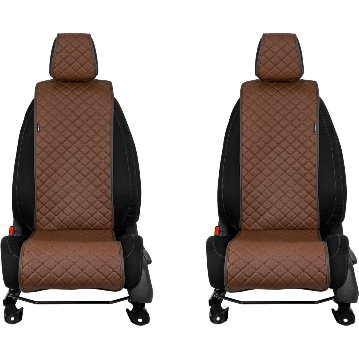 EVAtech ECO Basic Autositzbezüge, 2 Stk. - braun / braune Kanten / braune Nähte EVAtech ECO Basic Autositzbezüge, 2 Stk. - braun / braune Kanten / braune Nähte