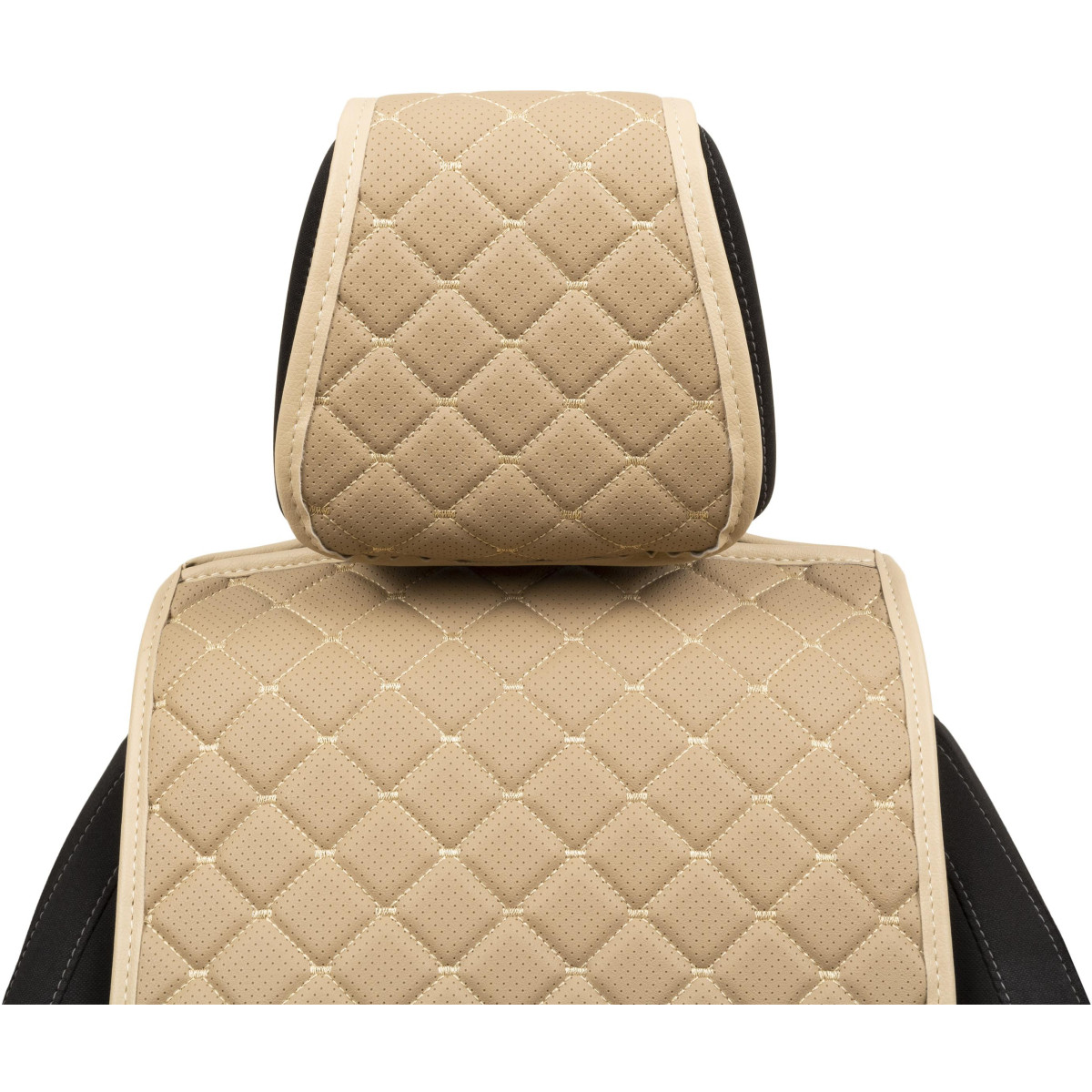 EVAtech ECO Basic Autositzbezüge, 2 Stk. - beige / beigefarbene Kanten / beigefarbene Nähte EVAtech ECO Basic Autositzbezüge, 2 Stk. - beige / beigefarbene Kanten / beigefarbene Nähte