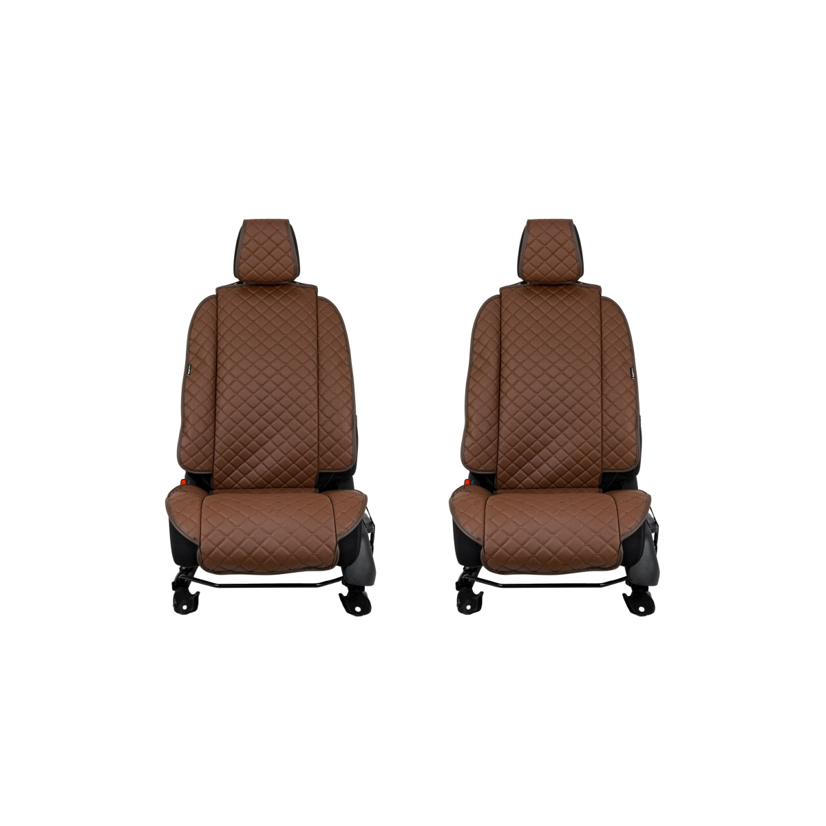 EVAtech ECO Max Autositzbezüge, 2 Stk. - braun / braune Kanten / braune Nähte EVAtech ECO Max Autositzbezüge, 2 Stk. - braun / braune Kanten / braune Nähte