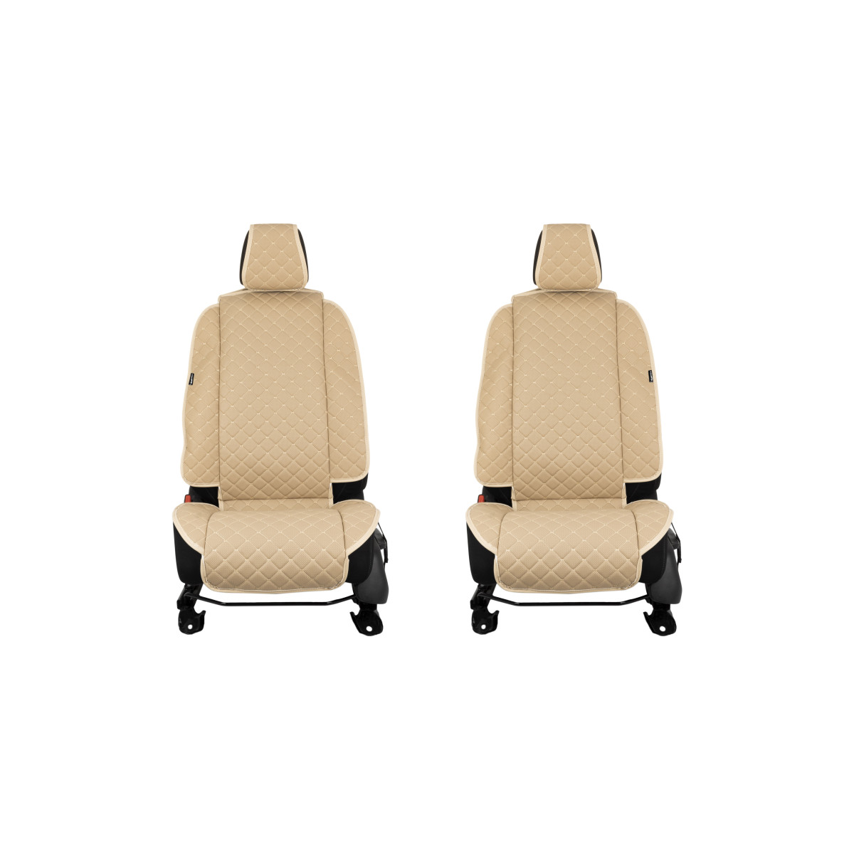 EVAtech ECO Max Autositzbezüge, 2 Stk. - beige / beigefarbene Kanten / beigefarbene Nähte EVAtech ECO Max Autositzbezüge, 2 Stk. - beige / beigefarbene Kanten / beigefarbene Nähte