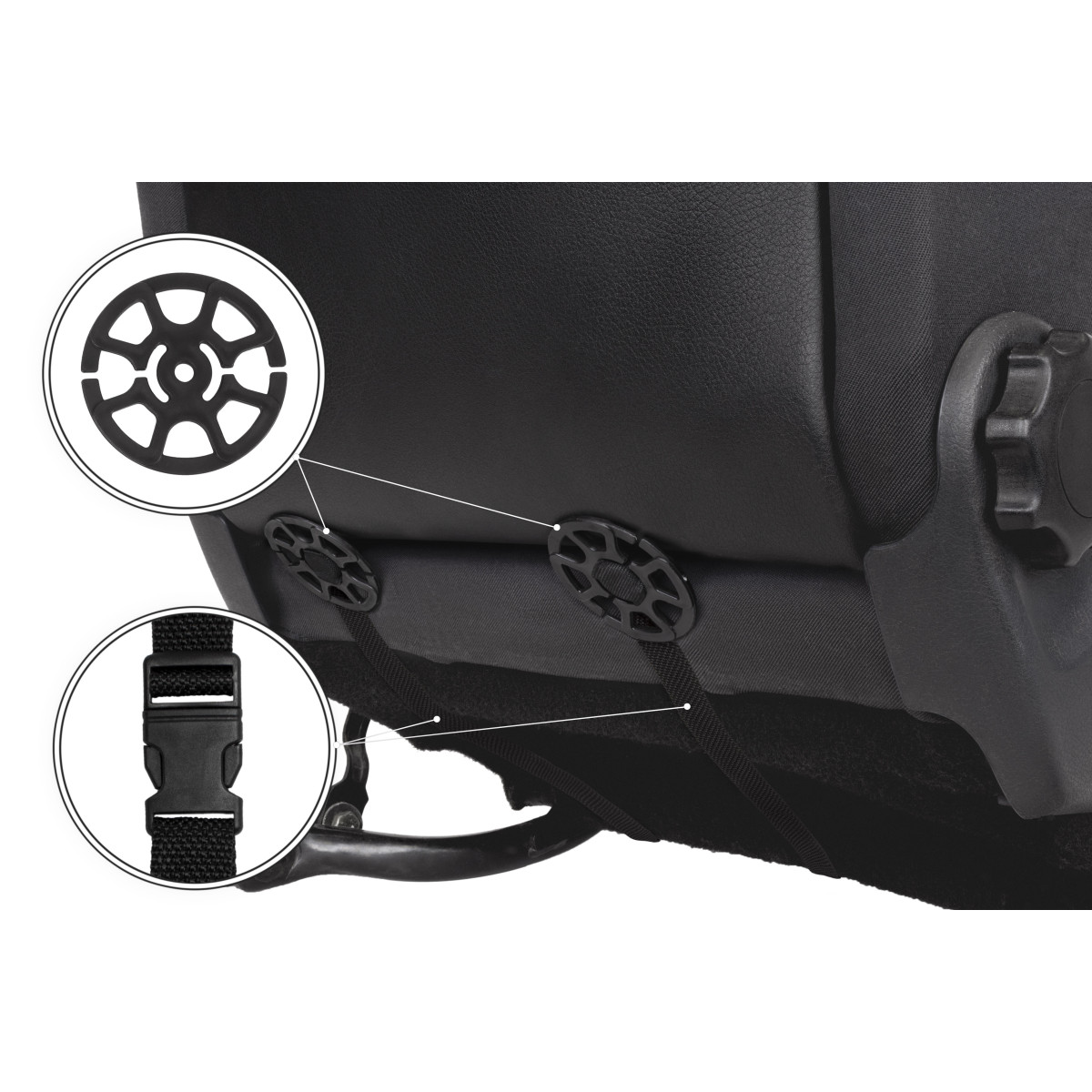 EVAtech ECO PRO Autositzbezüge, 2 Stk. - braun / braune Kanten / braune Nähte EVAtech ECO PRO Autositzbezüge, 2 Stk. - braun / braune Kanten / braune Nähte