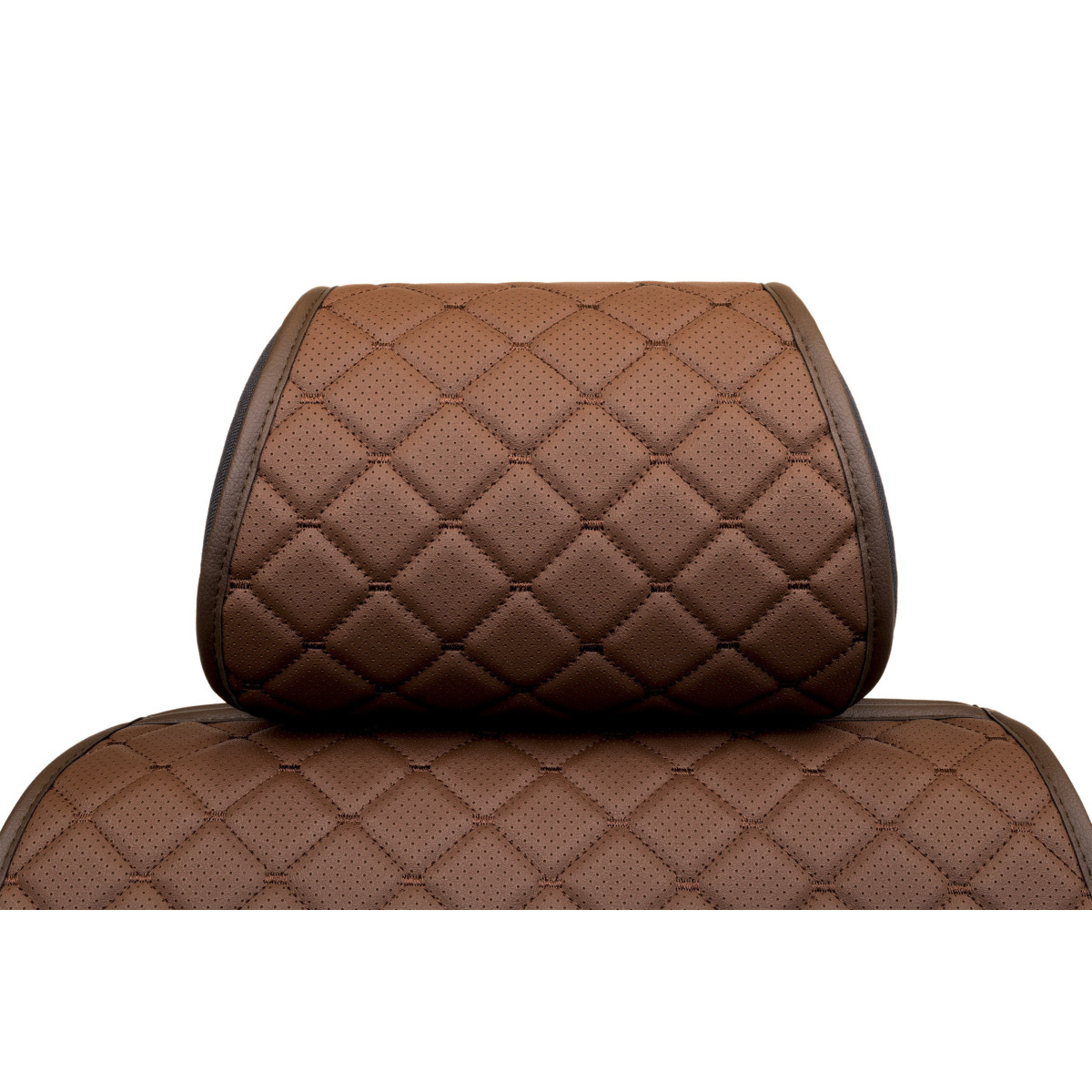 EVAtech ECO PRO Autositzbezüge, 2 Stk. - braun / braune Kanten / braune Nähte EVAtech ECO PRO Autositzbezüge, 2 Stk. - braun / braune Kanten / braune Nähte