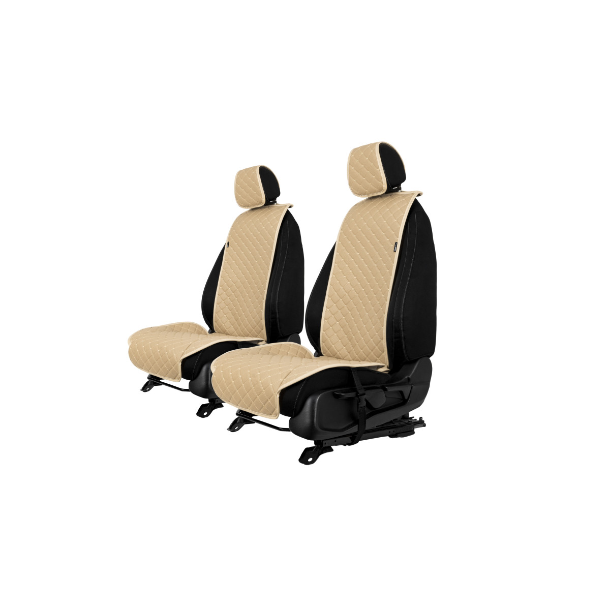 EVAtech ECO Standard Autositzbezüge, 2 Stk. - beige / beigefarbene Kanten / beigefarbene Nähte EVAtech ECO Standard Autositzbezüge, 2 Stk. - beige / beigefarbene Kanten / beigefarbene Nähte
