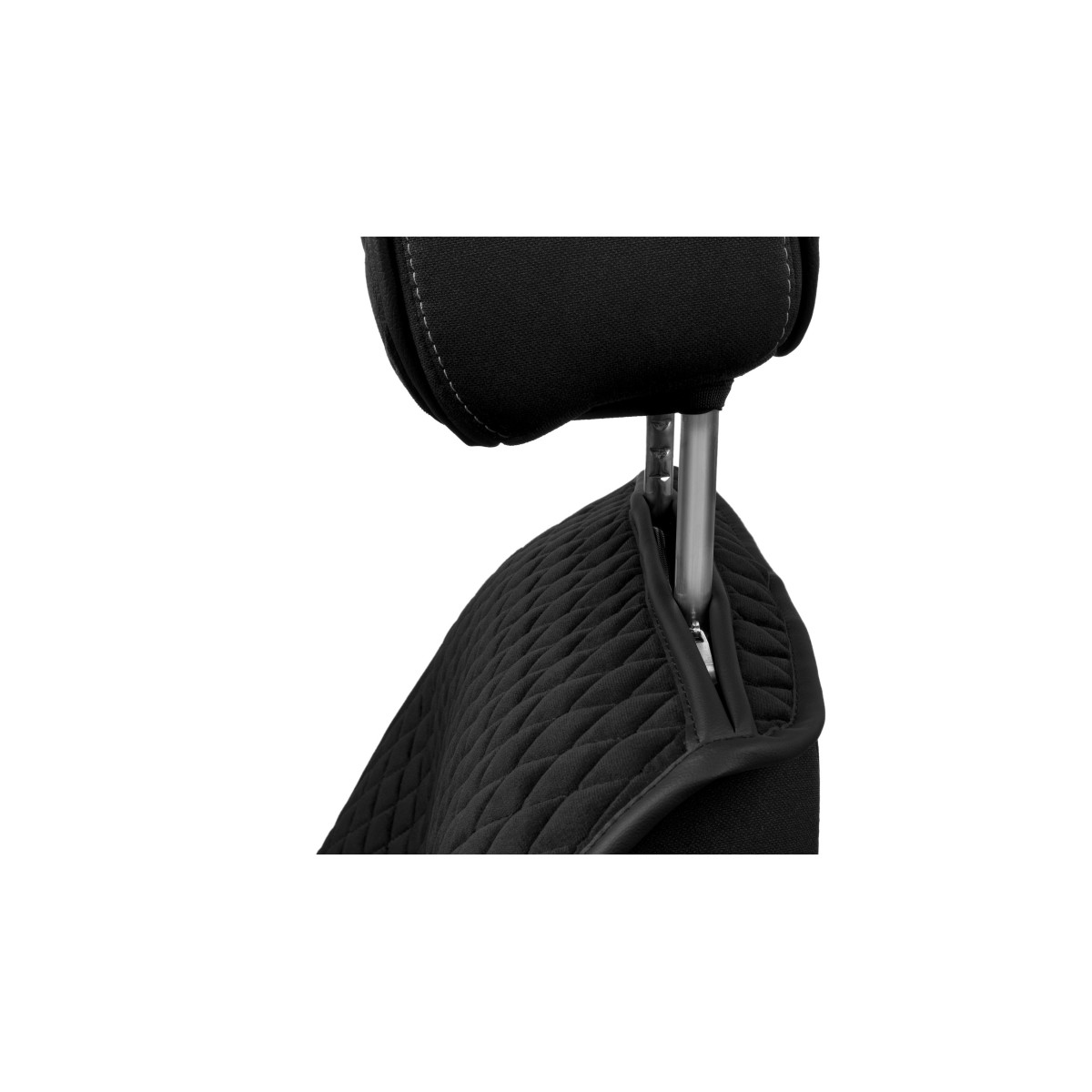 EVAtech Max Autositzbezüge, 2 Stk. - schwarz / schwarze Kanten / schwarze Nähte EVAtech Max Autositzbezüge, 2 Stk. - schwarz / schwarze Kanten / schwarze Nähte