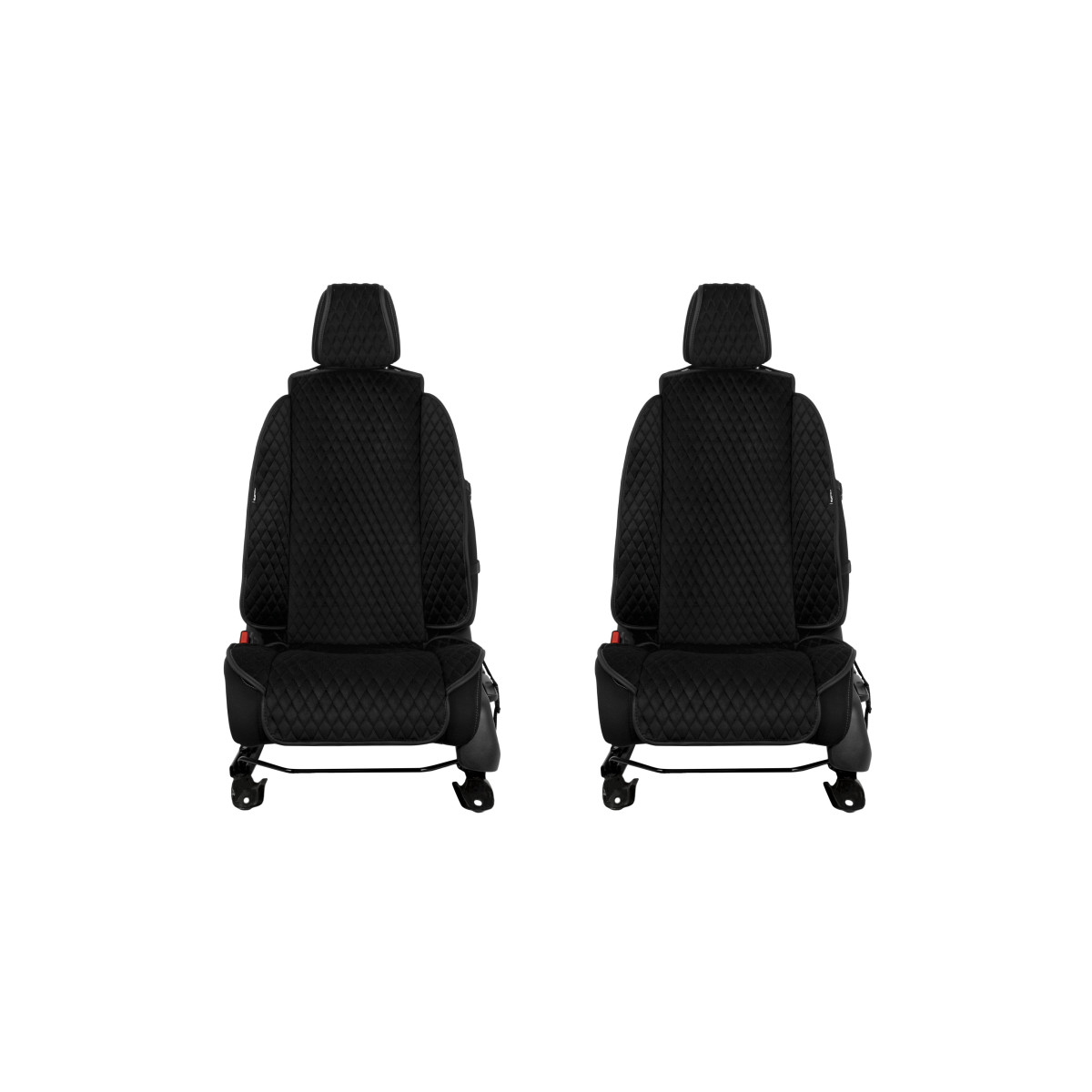 EVAtech Max Autositzbezüge, 2 Stk. - schwarz / schwarze Kanten / schwarze Nähte EVAtech Max Autositzbezüge, 2 Stk. - schwarz / schwarze Kanten / schwarze Nähte