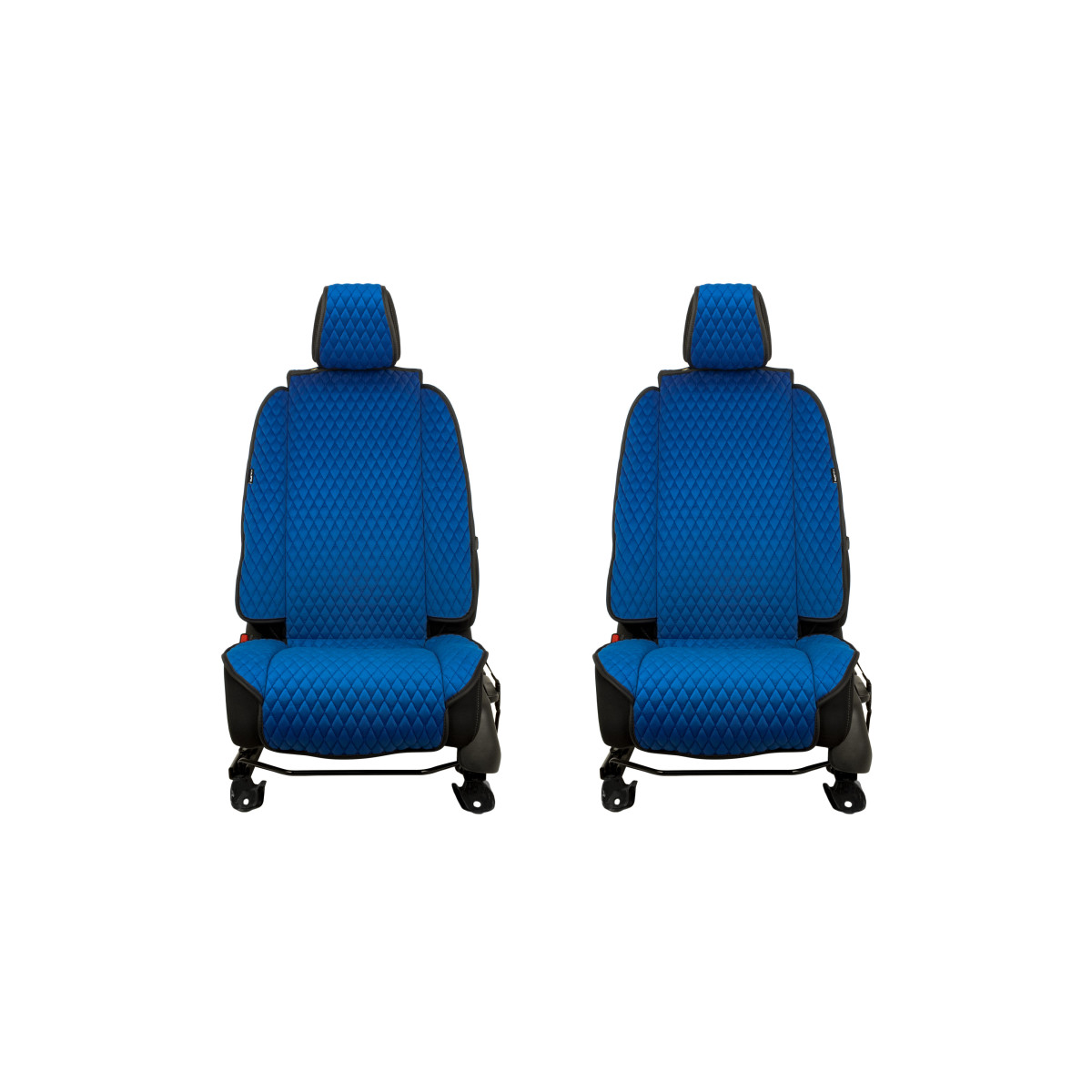EVAtech Max Autositzbezüge, 2 Stk. - blau / schwarze Kanten / blaue Nähte EVAtech Max Autositzbezüge, 2 Stk. - blau / schwarze Kanten / blaue Nähte