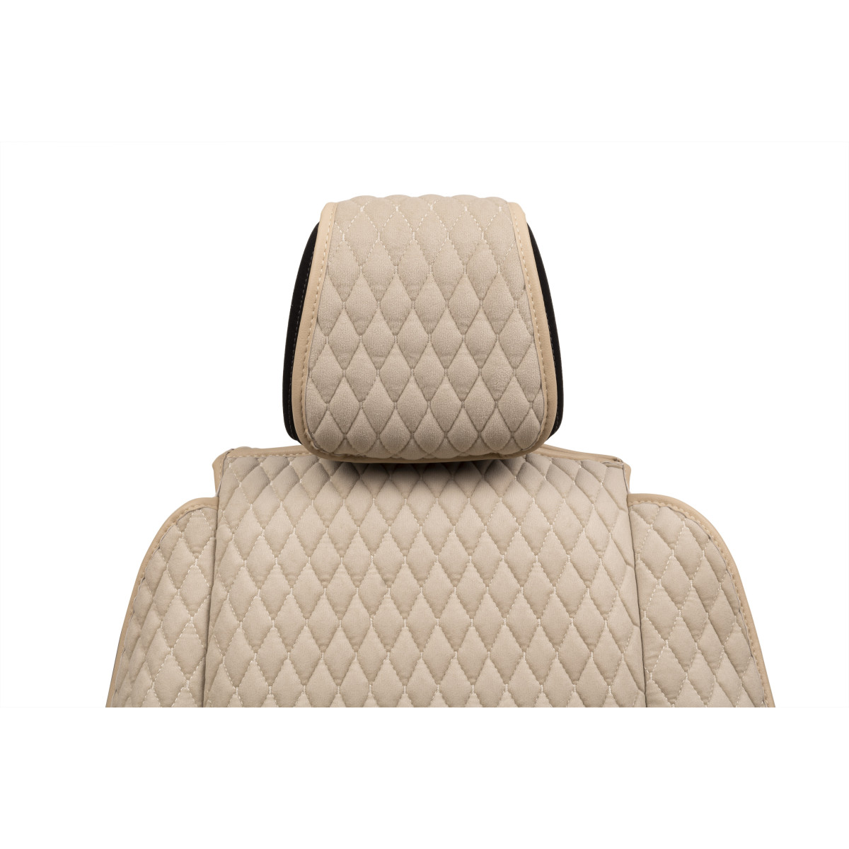 EVAtech Max Autositzbezüge, 2 Stk. - beige / beigefarbene Kanten / beigefarbene Nähte EVAtech Max Autositzbezüge, 2 Stk. - beige / beigefarbene Kanten / beigefarbene Nähte