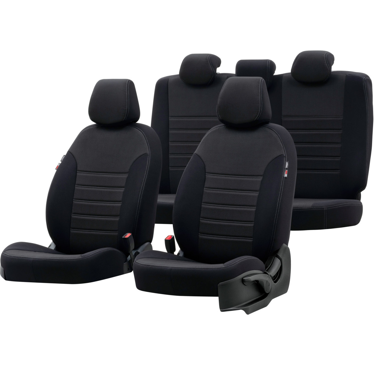 Sitzbezüge Auto für Ford Probe I, II (1988-1998) - Autositzbezüge Universal  Schonbezüge für Autositze - Auto-Dekor - Comfort - schwarz schwarz