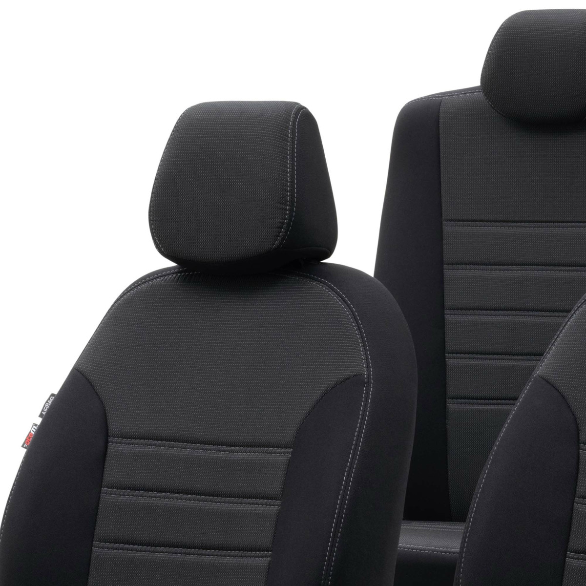 Sitzbezüge Set weiß/schwarz für VW Golf 1 GTI - GB25570 