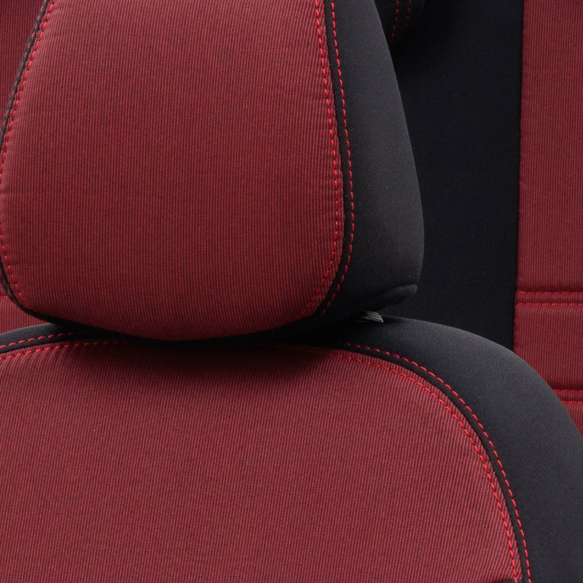 Sitzbezüge Schonbezüge für BMW X1(F48) schwarz-rot V12 Vordersitze