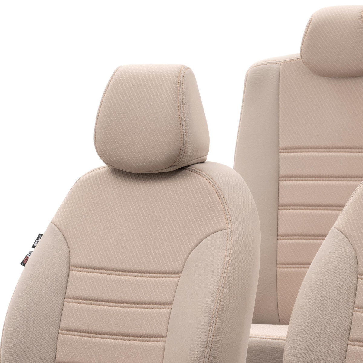 Sitzbezüge Auto für Mercedes-Benz E Klasse W210, W211 (1995-2009) - Vordersitze  Autositzbezüge Set Universal Schonbezüge - Auto-Dekor - Comfort 1+1 - beige  beige