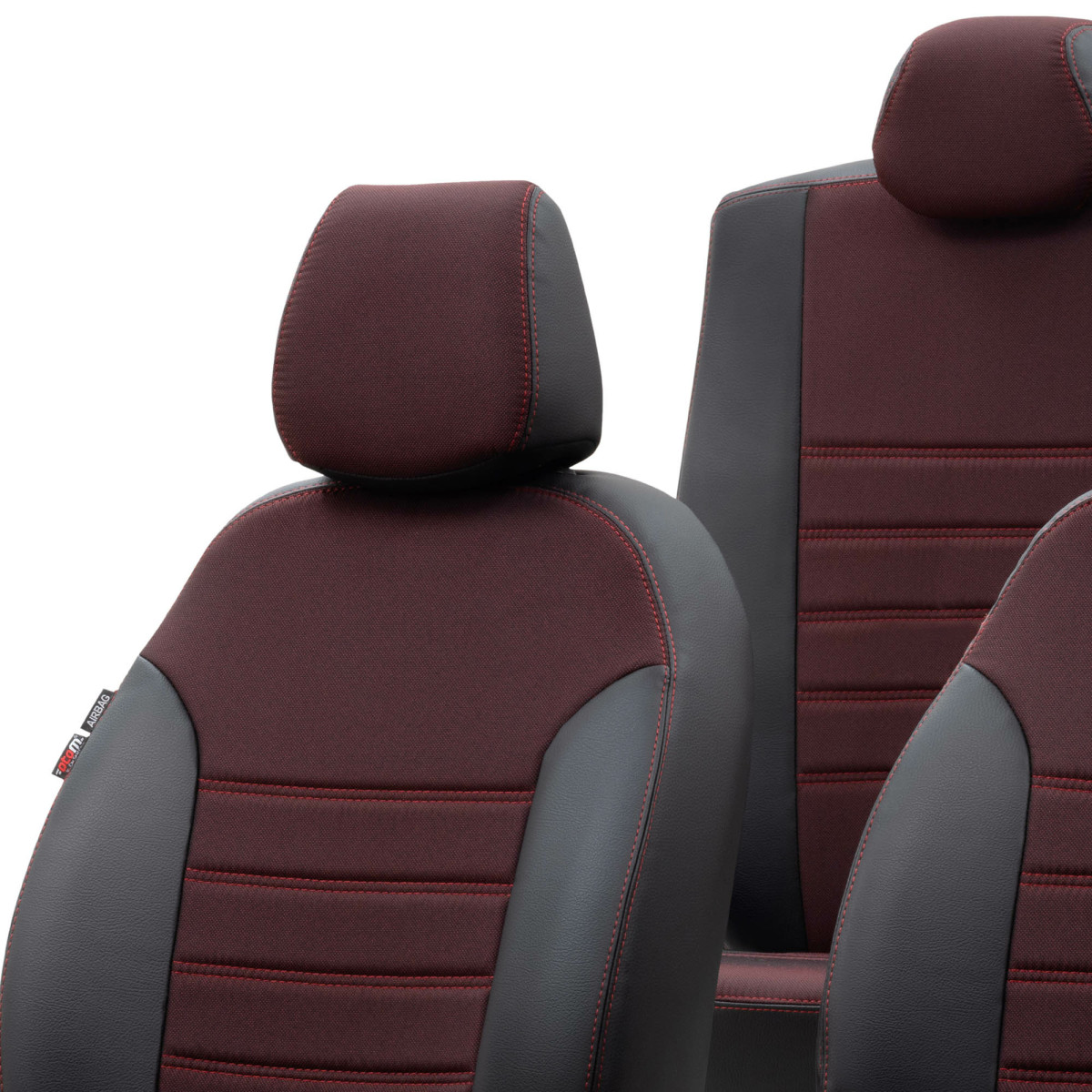 Set: teppiche aus velours + maßgeschneiderte sitzbezüge für Volkswagen  Caddy III Cargo (2004-2015) – Elegance P-4 - nur vordere Sitze