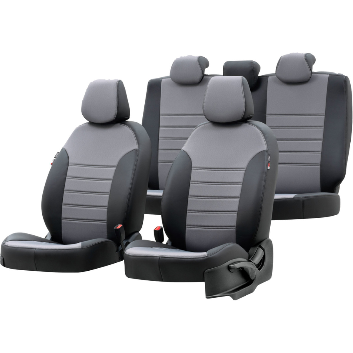 ▷ Sitzbezüge passend für Renault Captur ab 2013 in Schwarz/Weiß