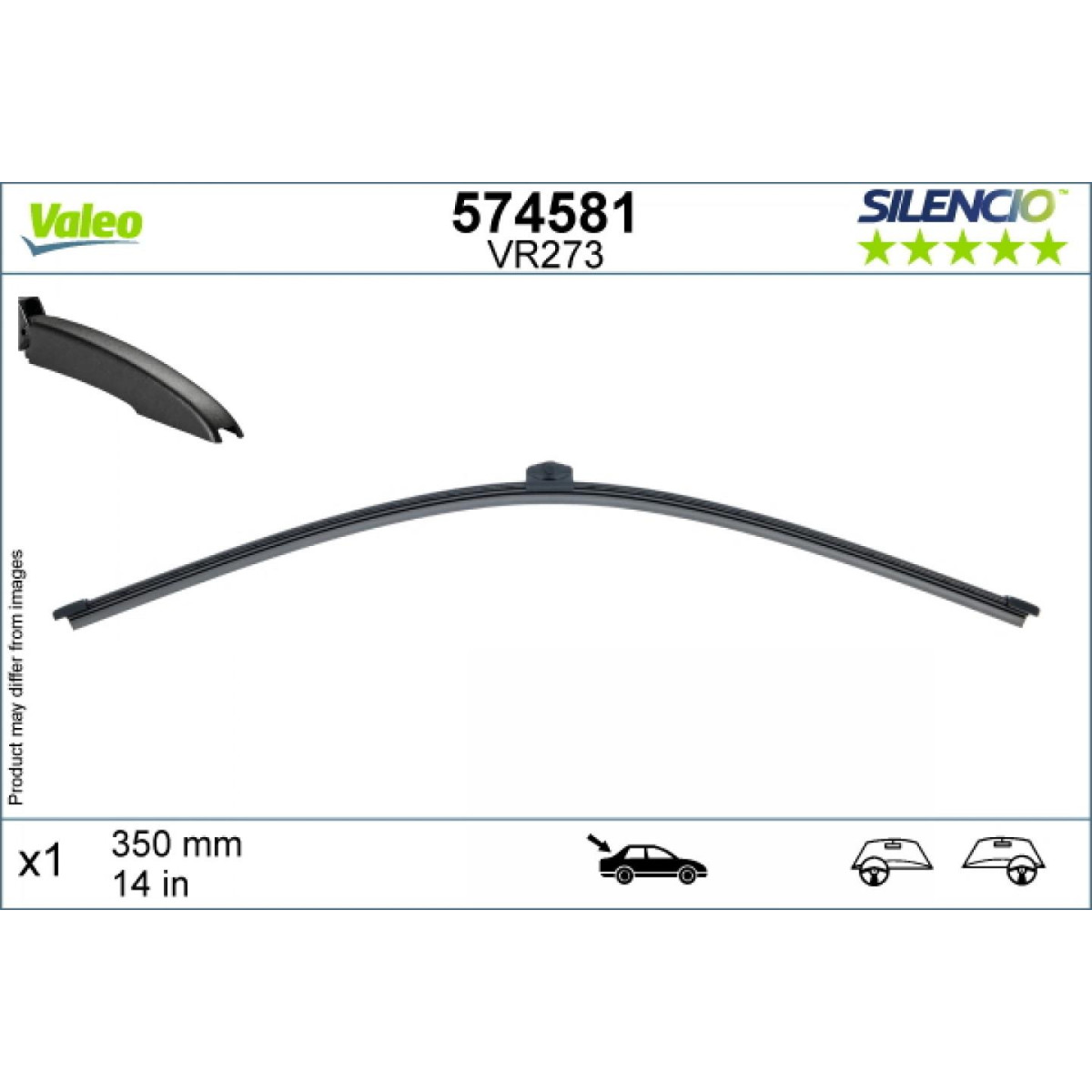 Heckwischer Valeo Silencio Rear VR273, 350 mm Heckwischer Valeo Silencio Rear VR273, 350 mm