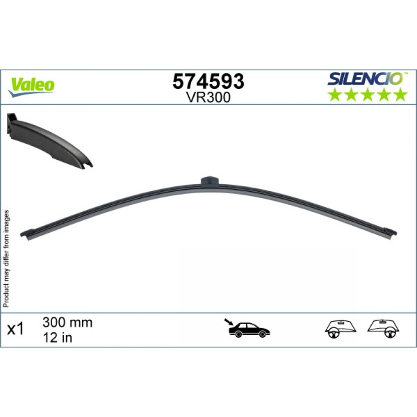 Heckwischer Valeo Silencio Rear VR300, 285 mm