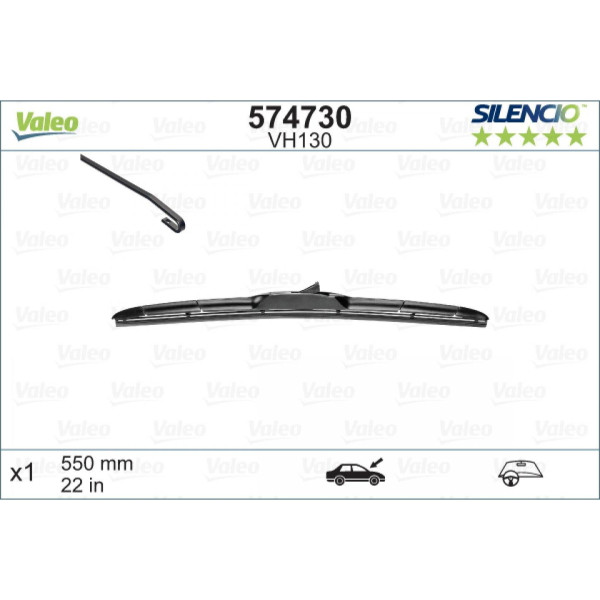 Wischer Valeo Silencio Hybrid VH130, 550 mm