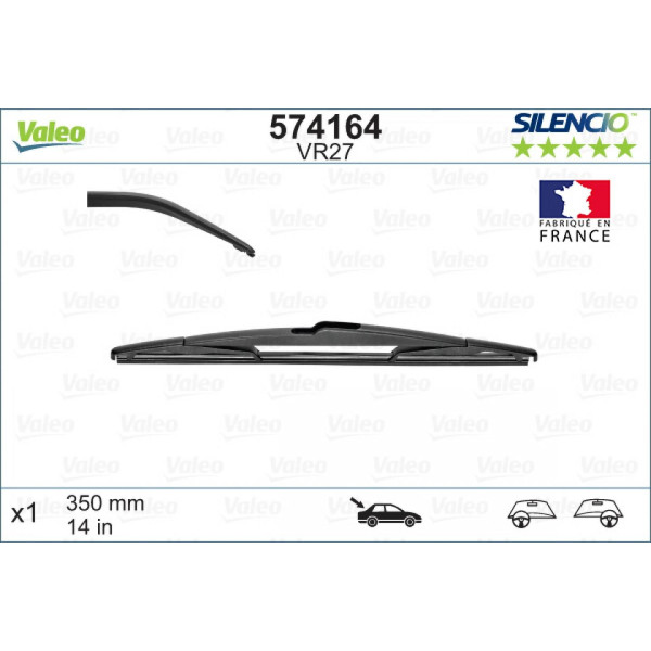 Heckwischer Valeo Silencio Performance VR27, 350 mm