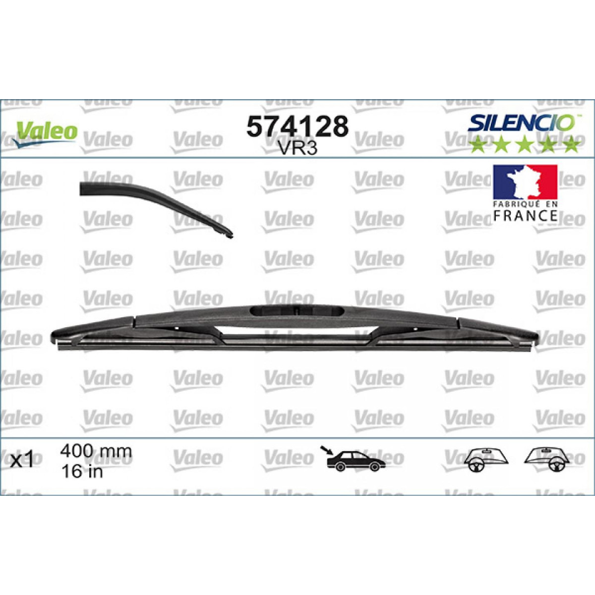 Heckwischer Valeo Silencio Performance VR3, 400 mm Heckwischer Valeo Silencio Performance VR3, 400 mm