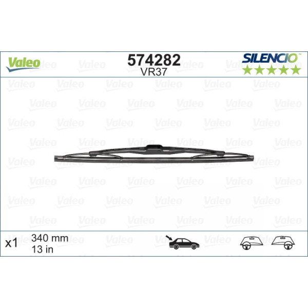 Heckwischer Valeo Silencio Performance VR37, 340 mm
