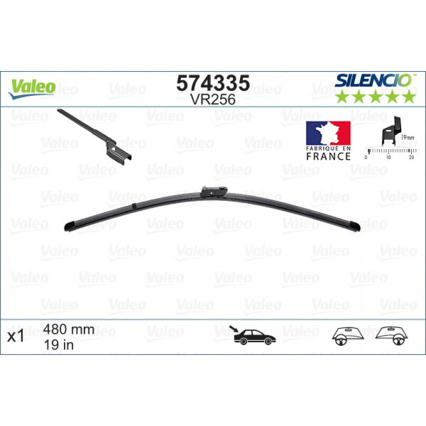 Heckwischer Valeo Silencio X.TRM OE VR256, 480 mm