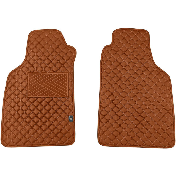 Fußmatten aus Kunstleder QuiltyMats LIGIER JS50 seit 2012 (Braun / braune nähte)