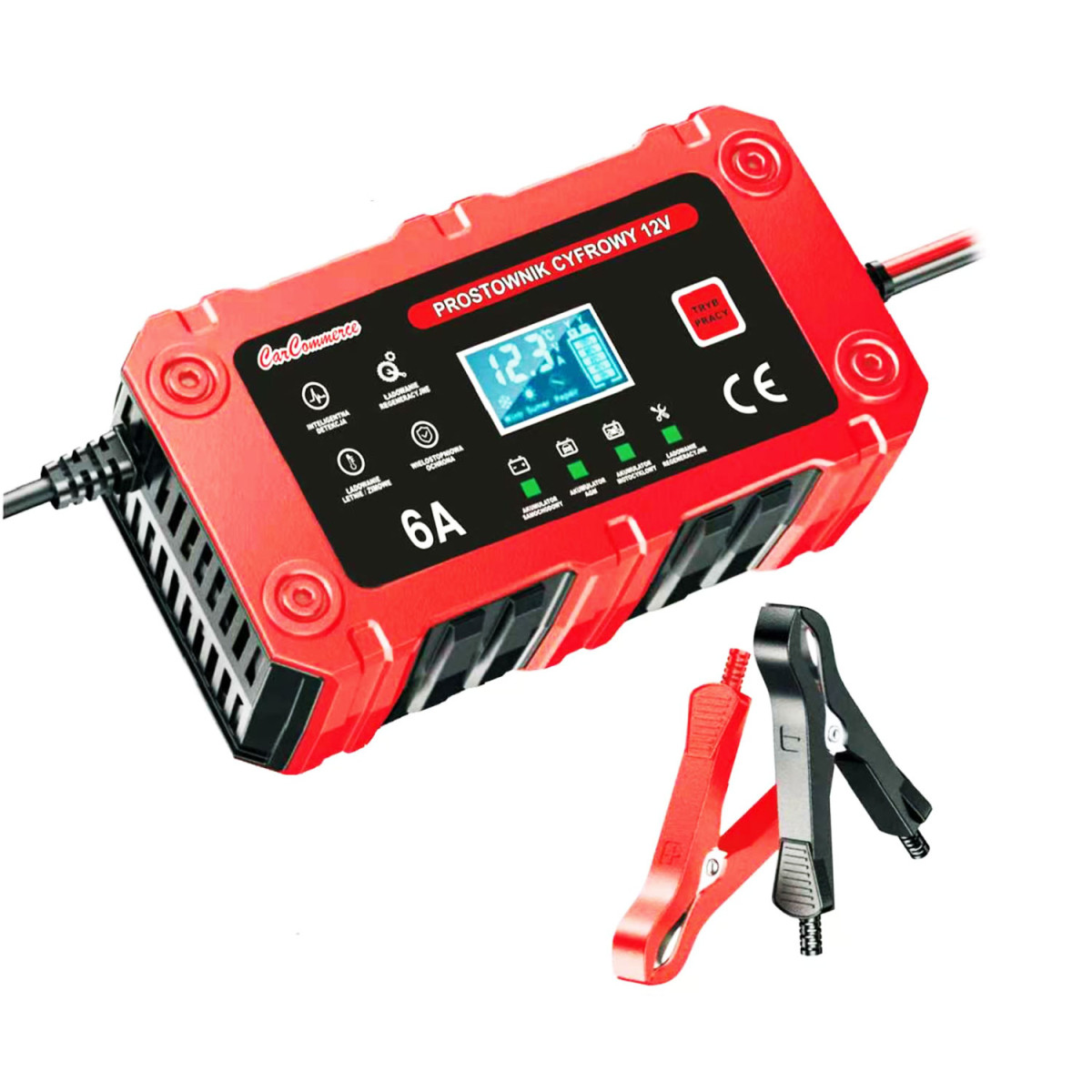 Digitales Batterieladegerät, 12 V, 6 A, LiFePO4 / AGM / GEL, BC-1206