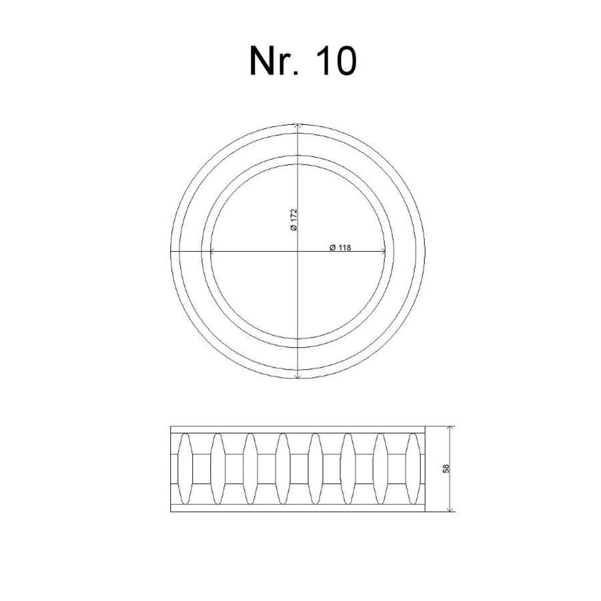 Federverstärkungsgummi Nr. 10 SUV, BUS