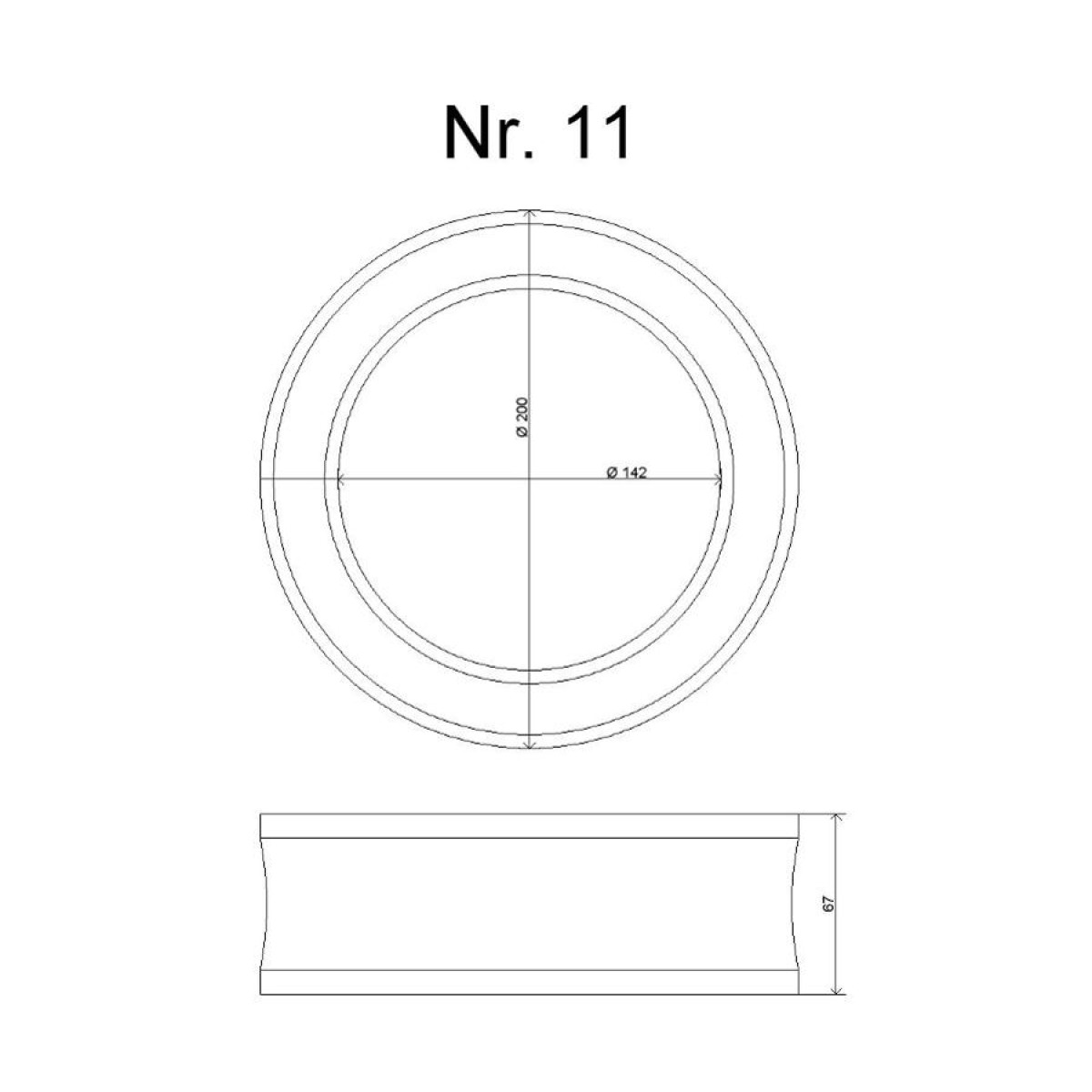 Federverstärkungsgummi Nr. 11 SUV, BUS